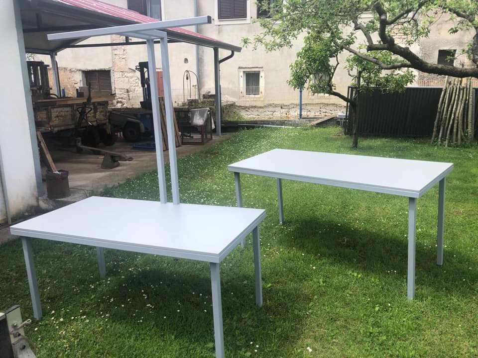 Industrijski radni stolovi od čelika, izrađeni po mjeri