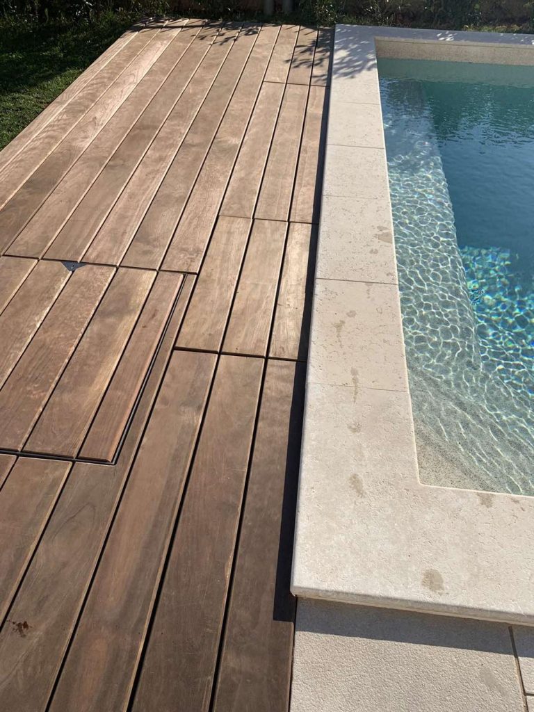 Kebony decking uz rub bazena